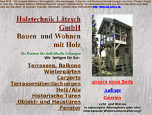Tablet Screenshot of holztechnik-laetzsch.de